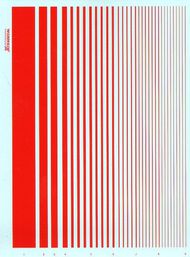  XtraDecal  NoScale Stripes Roundel Red OUT OF STOCK IN US, HIGHER PRICED SOURCED IN EUROPE XDST0004