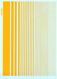  XtraDecal  NoScale Stripes Insignia Yellow XDST0005
