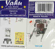  Yahu Models  1/48 Henschel Hs.129B-/Hs.129B-2 pre-painted, etched instrument panel YMA4936