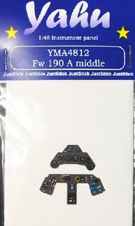  Yahu Models  1/48 Fw.190A Middle Instrument Panel for HSG, EDU YMA4812
