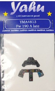 Yahu Models  1/48 Fw.190A Late Instrument Panel for HSG, EDU YMA4813