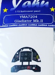  Yahu Models  1/72 Gladiator Mk II Instrument Panel for ARX, SRT YMA7204