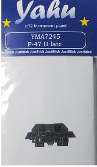  Yahu Models  1/72 P47D Late Instrument Panel for TAM, RVL YMA7245