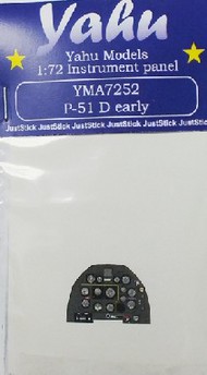  Yahu Models  1/72 P-51D Early Instrument Panel for ARX, TAM YMA7252