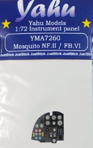  Yahu Models  1/72 Mosquito NF II/FB VI Instrument Panel for TAM, HSG YMA7260
