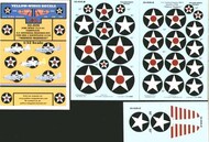  Yellow Wings Decals  1/32 Pre-WWII 1941-43 Complete US National Insignia Set YWD32026