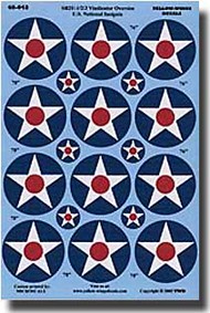  Yellow Wings Decals  1/48 US National Insigna Early 1942 YWD48042