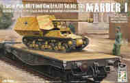 7.35cm PaK.40/1 auf Gw.Lr.s.(f) Sd.Kfz.135 Marder I with German 50-ton Type SSy45 Flatcar Schwerer Platformwagen #ZIM35075