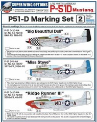  Zoukei-Mura  1/32 Decals - P-51D Mustang Part 2 ZKMSWS004-D02