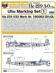  Zoukei-Mura  1/32 He.219A-0 Uhu Marking (Decal) Set 1 ZKMSWS006-D01