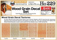 Wood Grain Decal Set for Horten Ho.229 #ZKMSWS008-D01