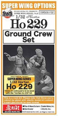 Ground Crew Figure Set for Horten Ho.229 #ZKMSWS008-F02