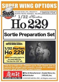  Zoukei-Mura  1/32 Sortie Preparation Figure Set for Horten Ho.229 ZKMSWS008-F04