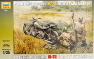  Zvezda Models  1/35 Soviet M72 Motorcycle w/82mm Mortar & 2 Crew (D) OUT OF STOCK IN US, HIGHER PRICED SOURCED IN EUROPE ZVE3651