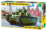  Zvezda Models  1/35 Soviet T35 Heavy Tank OUT OF STOCK IN US, HIGHER PRICED SOURCED IN EUROPE ZVE3667