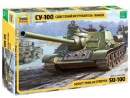 Soviet Su-100 Self-Propelled Gun (New Tool) OUT OF STOCK IN US, HIGHER PRICED SOURCED IN EUROPE #ZVE3688