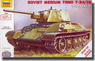  Zvezda Models  1/72 T-34/76 Soviet Tank (Snap Kit) OUT OF STOCK IN US, HIGHER PRICED SOURCED IN EUROPE ZVE5001
