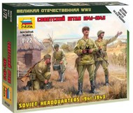  Zvezda Models  1/72 Soviet Headquarters Crew 1941-43 (4) (Snap) OUT OF STOCK IN US, HIGHER PRICED SOURCED IN EUROPE ZVE6132