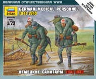  Zvezda Models  1/72 German Medical Personnel 1941-43 (4) (Snap) OUT OF STOCK IN US, HIGHER PRICED SOURCED IN EUROPE ZVE6143