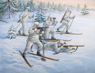  Zvezda Models  1/72 WWII Soviet Ski Troops (5) (Snap) OUT OF STOCK IN US, HIGHER PRICED SOURCED IN EUROPE ZVE6199