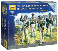  Zvezda Models  1/72 Russian Line Infantry 1812-14 OUT OF STOCK IN US, HIGHER PRICED SOURCED IN EUROPE ZVE6808