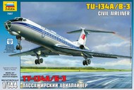  Zvezda Models  1/144 Russian Tu134A/B3 Passenger Airliner OUT OF STOCK IN US, HIGHER PRICED SOURCED IN EUROPE ZVE7007