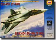  Zvezda Models  1/72 Sukhoi T-50 (Sukhoi PAK FA), Russian Stealth Fighter - New Tooling OUT OF STOCK IN US, HIGHER PRICED SOURCED IN EUROPE ZVE7275