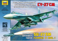  Zvezda Models  1/72 Russian Su27SM Flanker B Mod. 1 Air Superiority Fighter OUT OF STOCK IN US, HIGHER PRICED SOURCED IN EUROPE ZVE7295