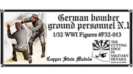  Copper State Models  1/32 German bomber ground personnel N.1 CSMF32-013