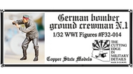  Copper State Models  1/32 German bomber ground crewman N.1 CSMF32-014