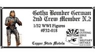  Copper State Models  1/32 Gotha Bomber German 2nd Crew Member N.2 CSMF32-018