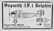  Copper State Models  1/48 Sopwith 5F.1 Dolphin CSMK1010