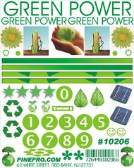  Pine Pro  NoScale Green Power Decal (D)<!-- _Disc_ -->* PPR10206