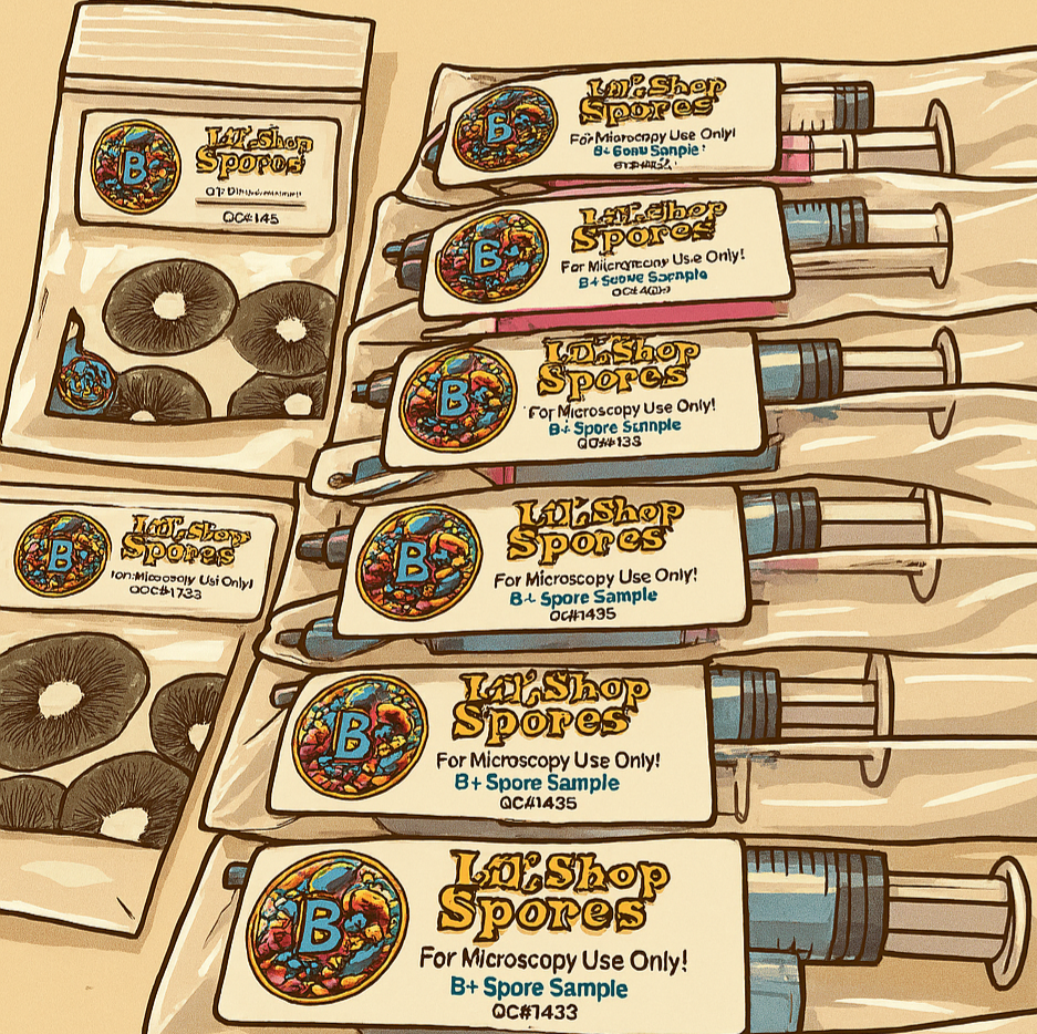 Spore Prints and Spore Syringes