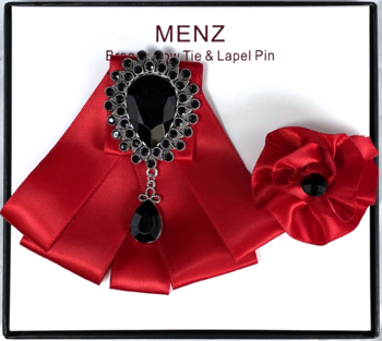 BOWTIE LAPEL COMBO #BLC-RED