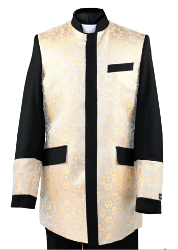 Clergy Jacket BlackGold clergyjacketbg Menz Fashion