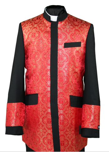 Clergy Jacket Black/Red #clergyjacketbr