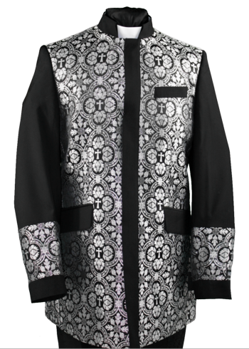 Clergy Jacket Black/Silver #clergyjacketbs