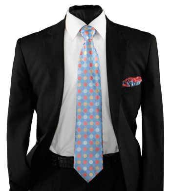 High Definition Tie with Round Hanky-19009 #HDMWTR-19009