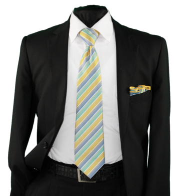 High Definition Tie with Round Hanky-19039 #HDMWTR-19039