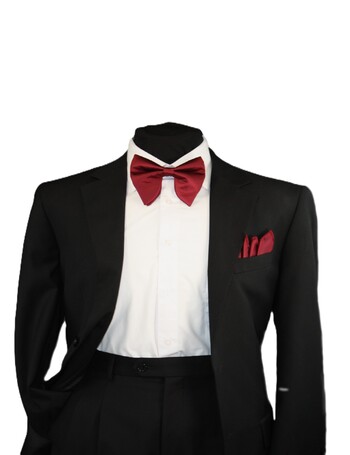 Tear Drop Bowtie Set-SQTDB-BURGUNDY #SQTDB-BURGUNDY