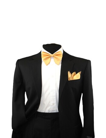 Tear Drop Bowtie Set-SQTDB-CHAMPAGNE #SQTDB-CHAMPAGNE