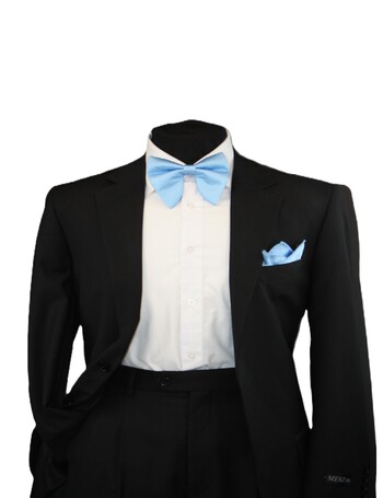 Tear Drop Bowtie Set-SQTDB-P.BLUE #SQTDB-P.BLUE