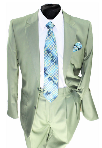 Business 2 Button Suit Green #b2bsgreen