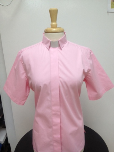 Tab Collar Short Sleeve Lady Clergy Shirt TCLCS