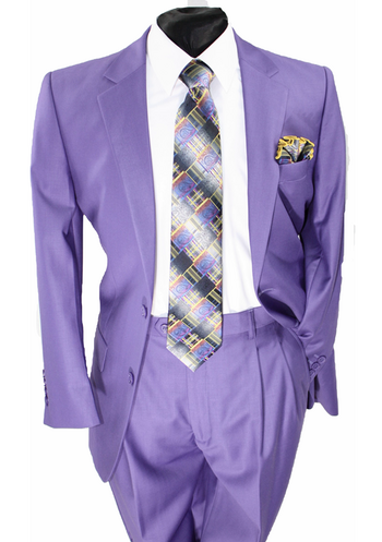 Business 2 Button Suit Purple #b2bspurple