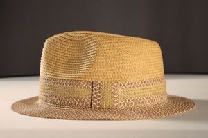 Straw Summer Hat 22-11G Cognac/Brown strawhat11G
