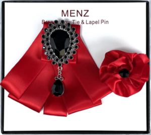 BOWTIE LAPEL COMBO BLC-RED