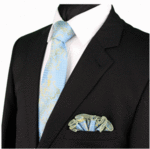 High Definition Tie with Round Hanky-18136 HDMWTR-18136