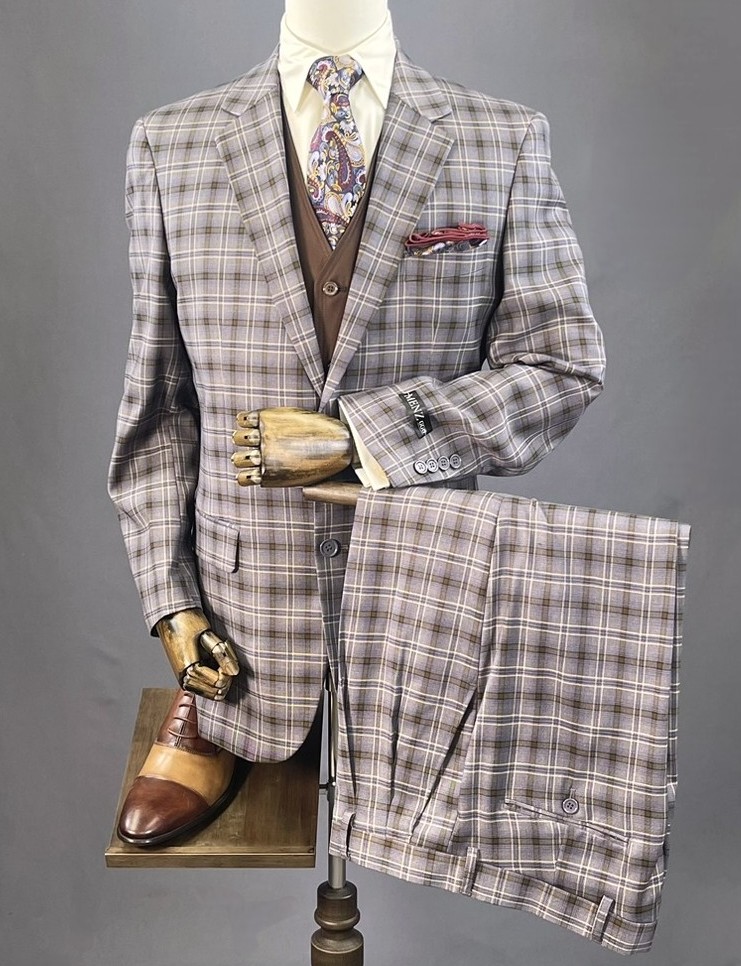 Business Suit Oxford Plaid b2bs-6008-82
